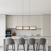 Elegant Cylinder Glass Pendant Light