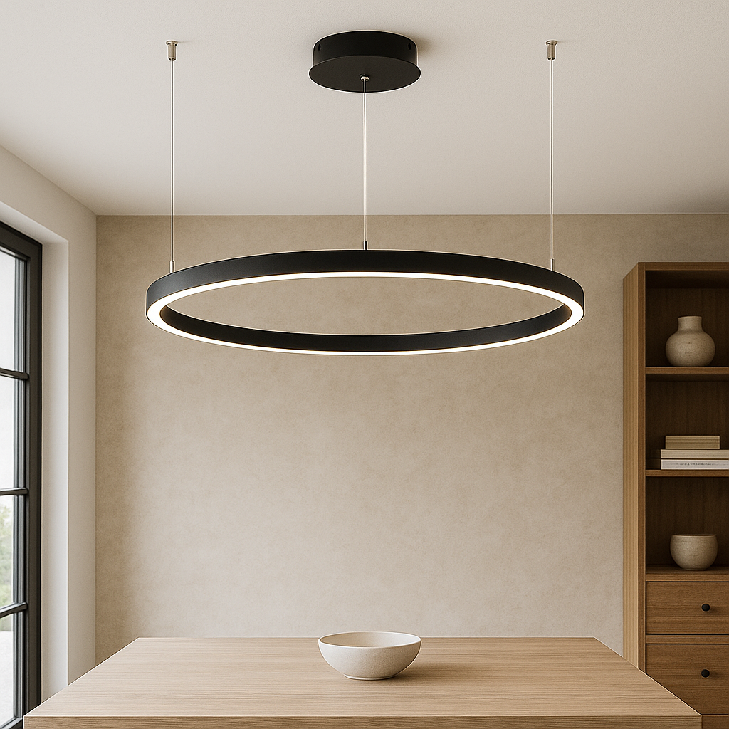 Nordic Ring Pendant Light - Sleek Minimalist Ceiling Fixture