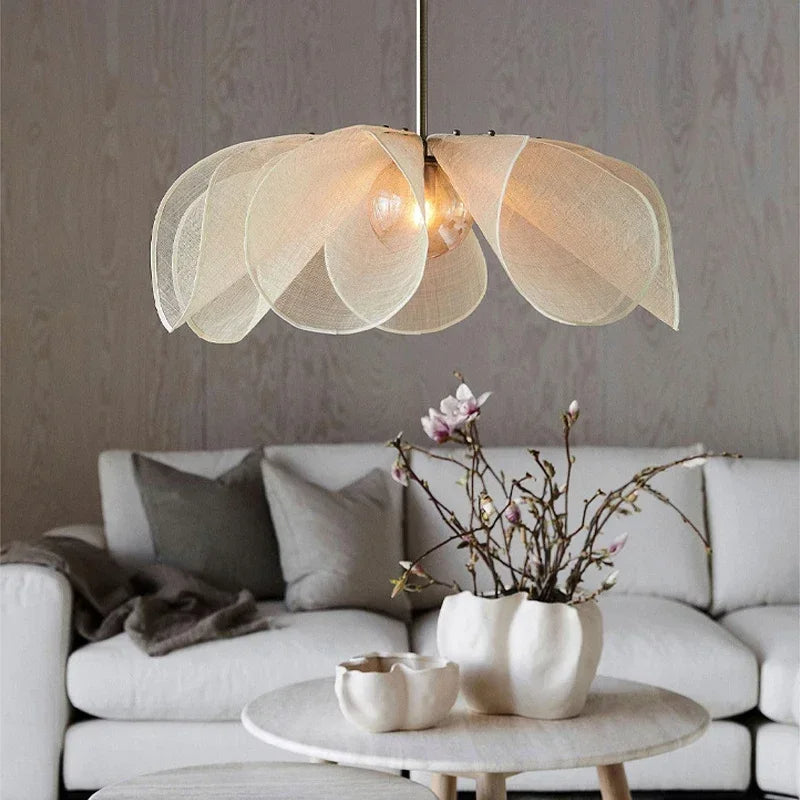 Chic Vintage Fabric Pendant Light