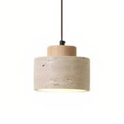 Elegant Travertine Stone Pendant Light Fixture