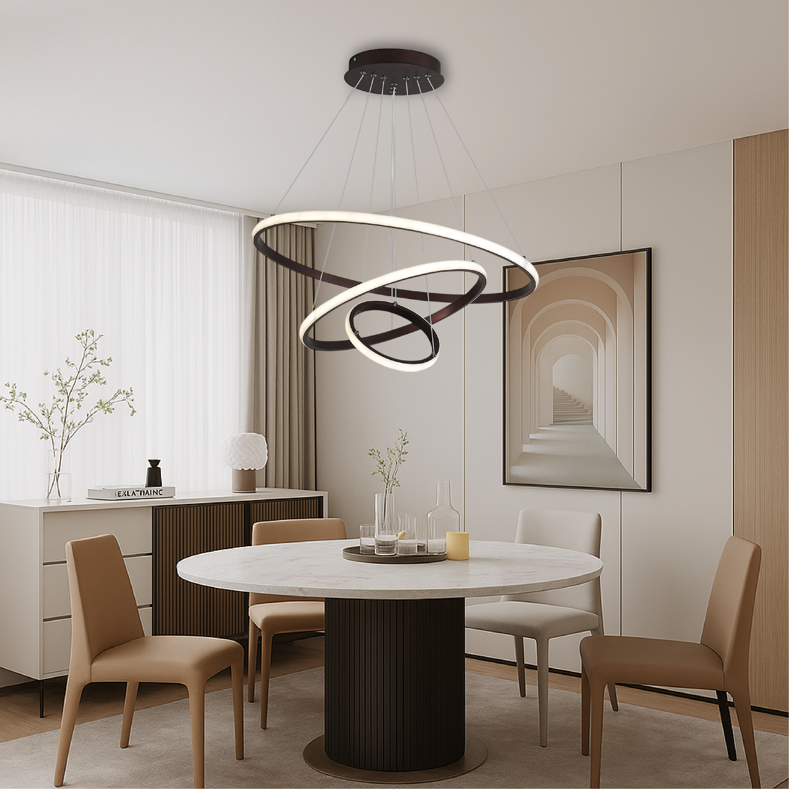 Three-Tier Modern Chandelier