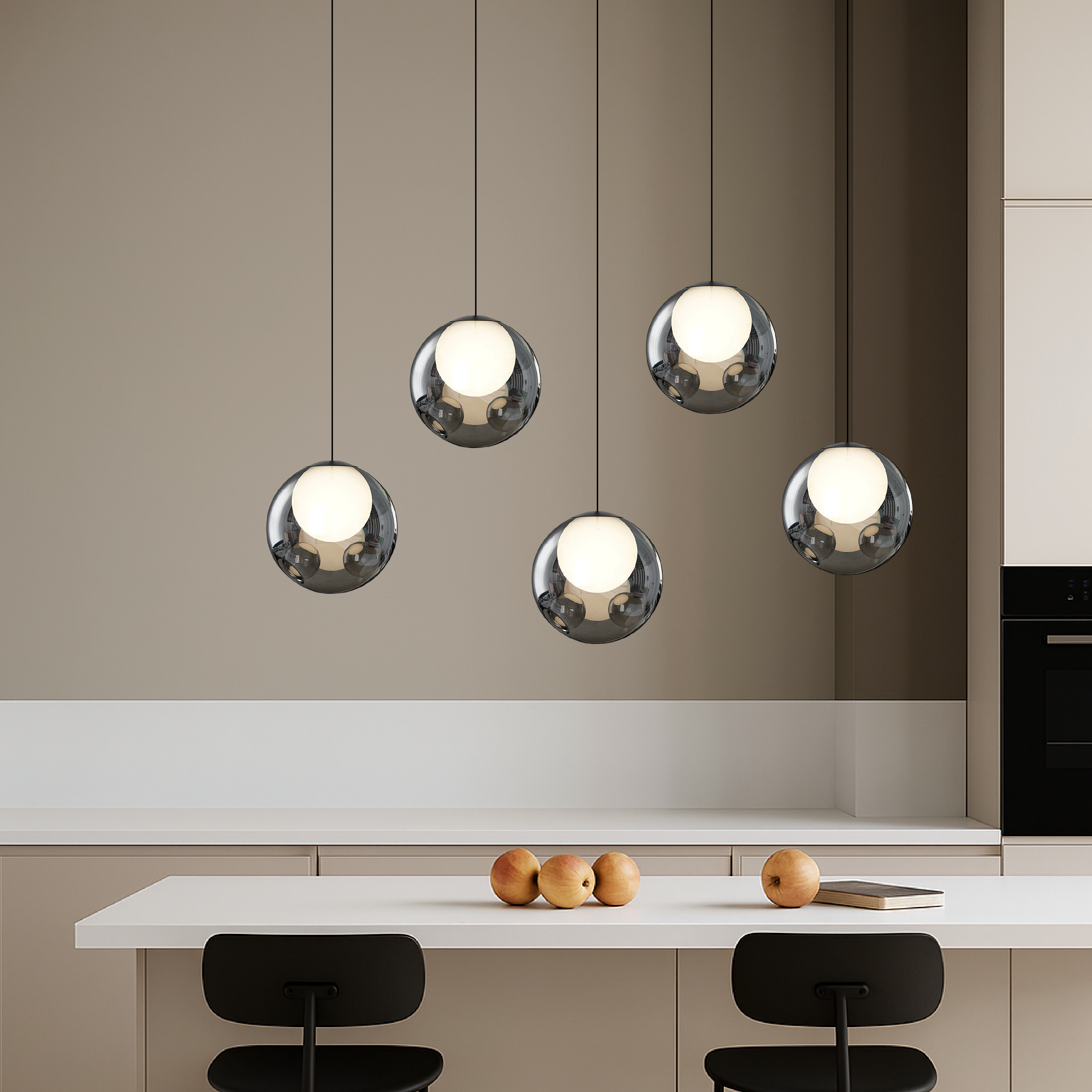 Elegant Italian Glass Pendant Light