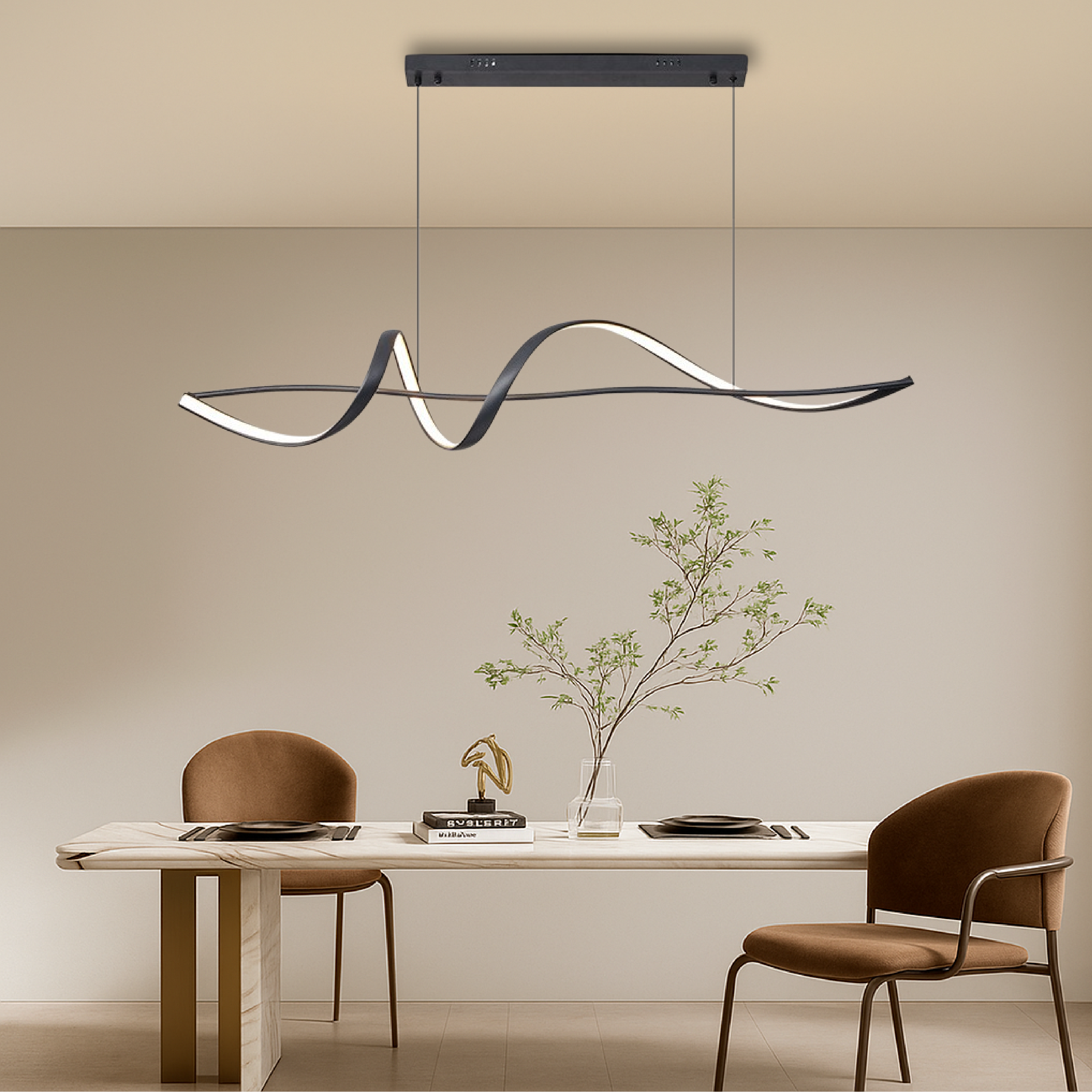 Aurora Modern Pendant Light with Sleek, Ambient Glow