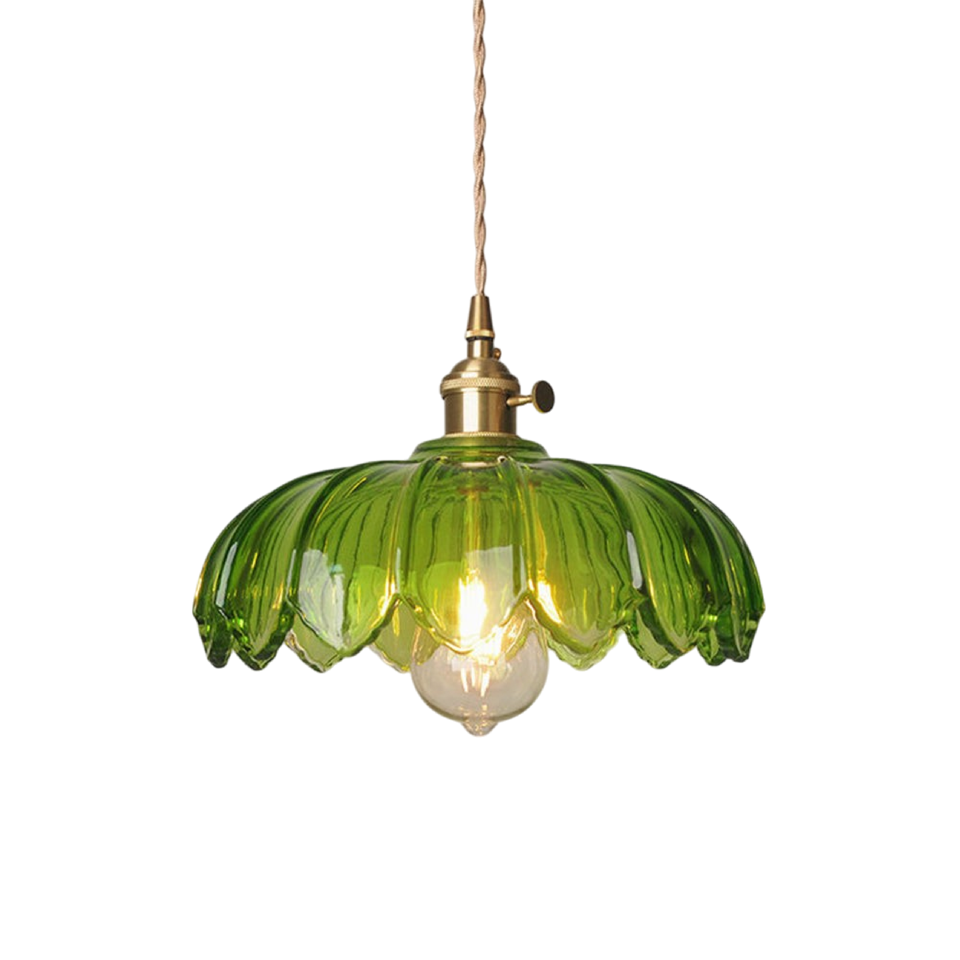 Elegant Glass Flower Pendant Light