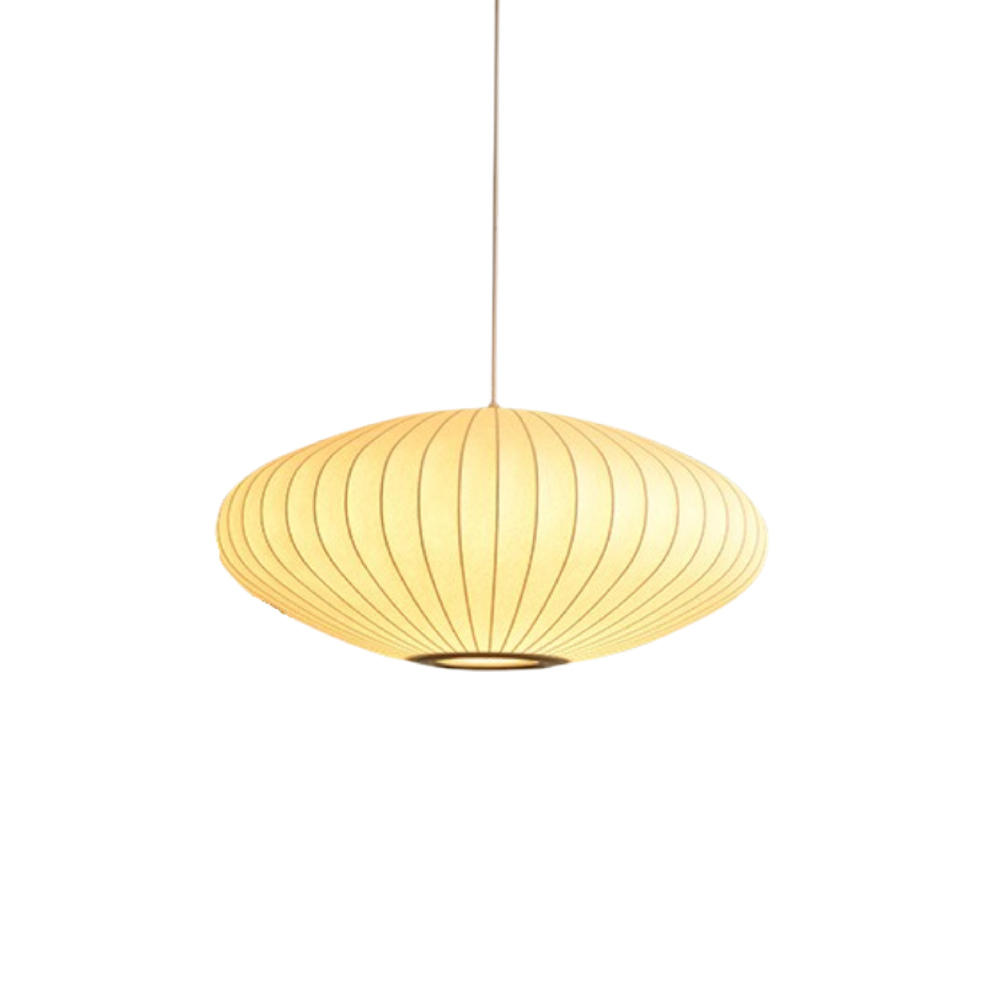 Luxurious Italian Silk Pendant Light
