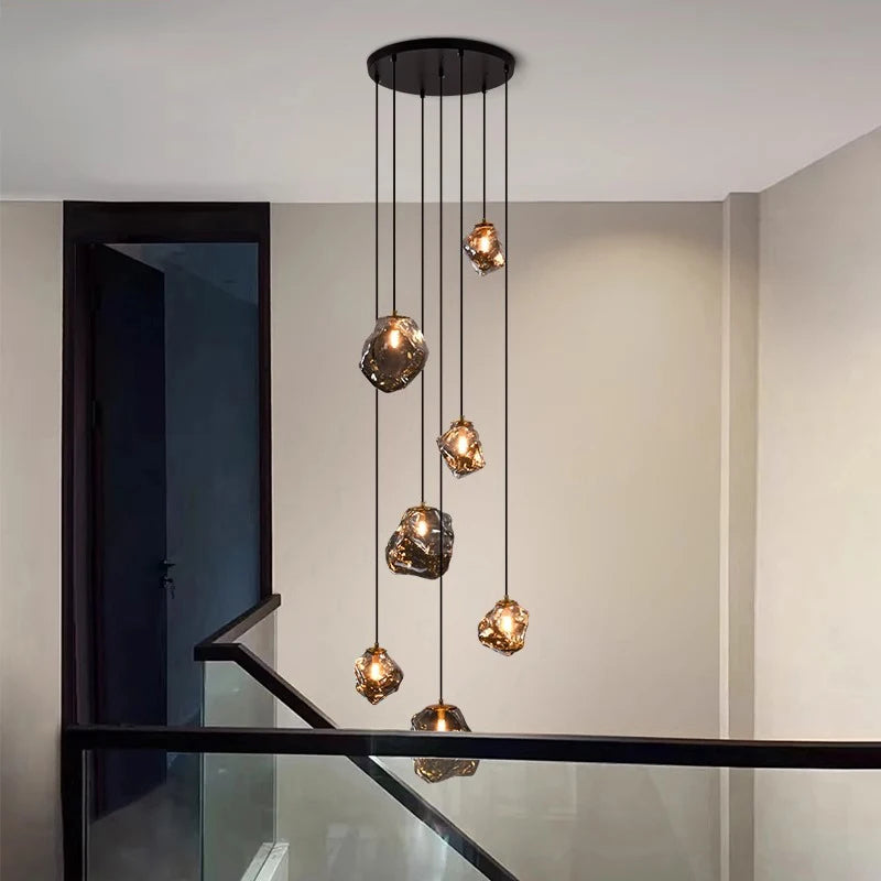 Nordic Villa Staircase Chandelier