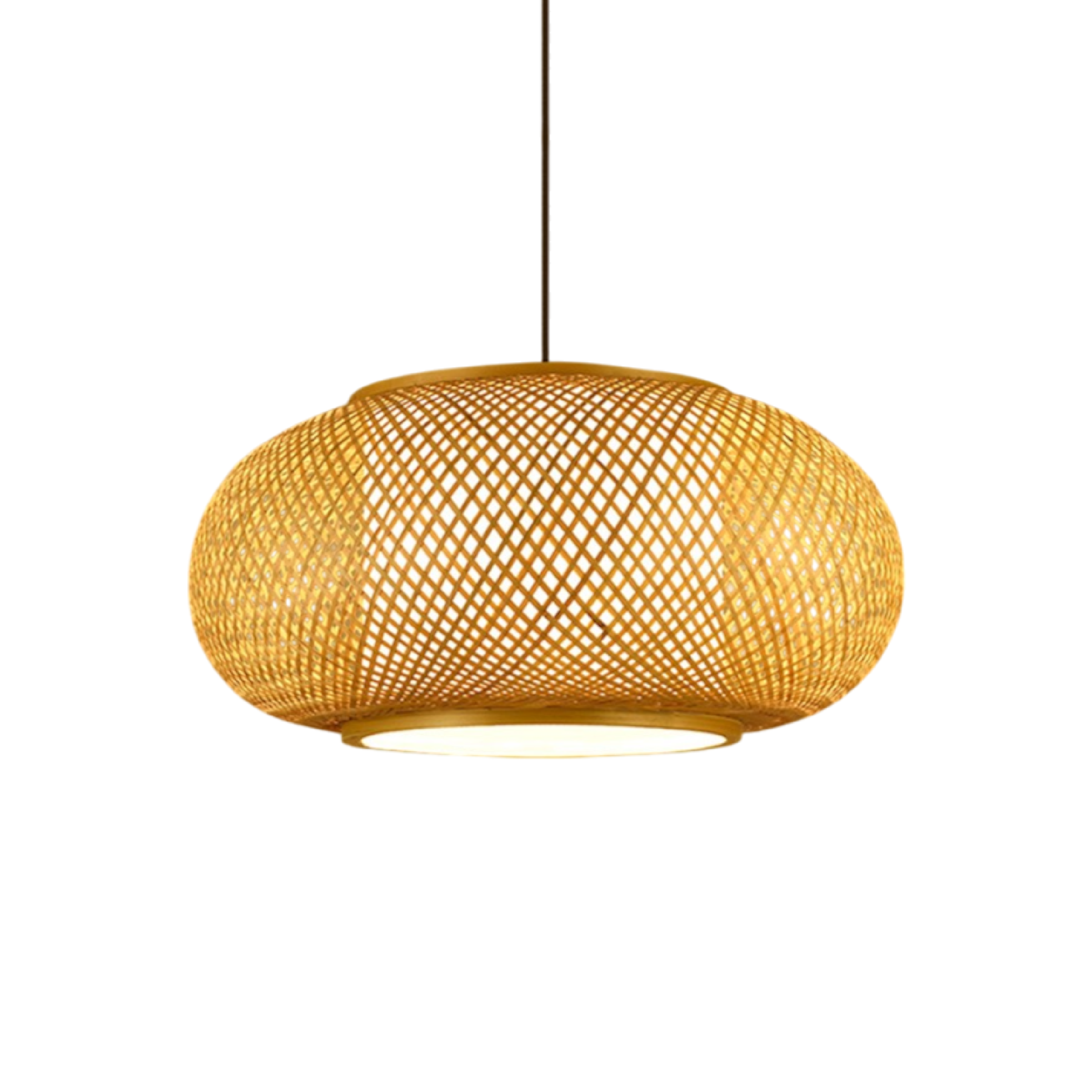 Hansens Bamboo Pendant Light - Handcrafted Natural Bamboo Pendant Lamp
