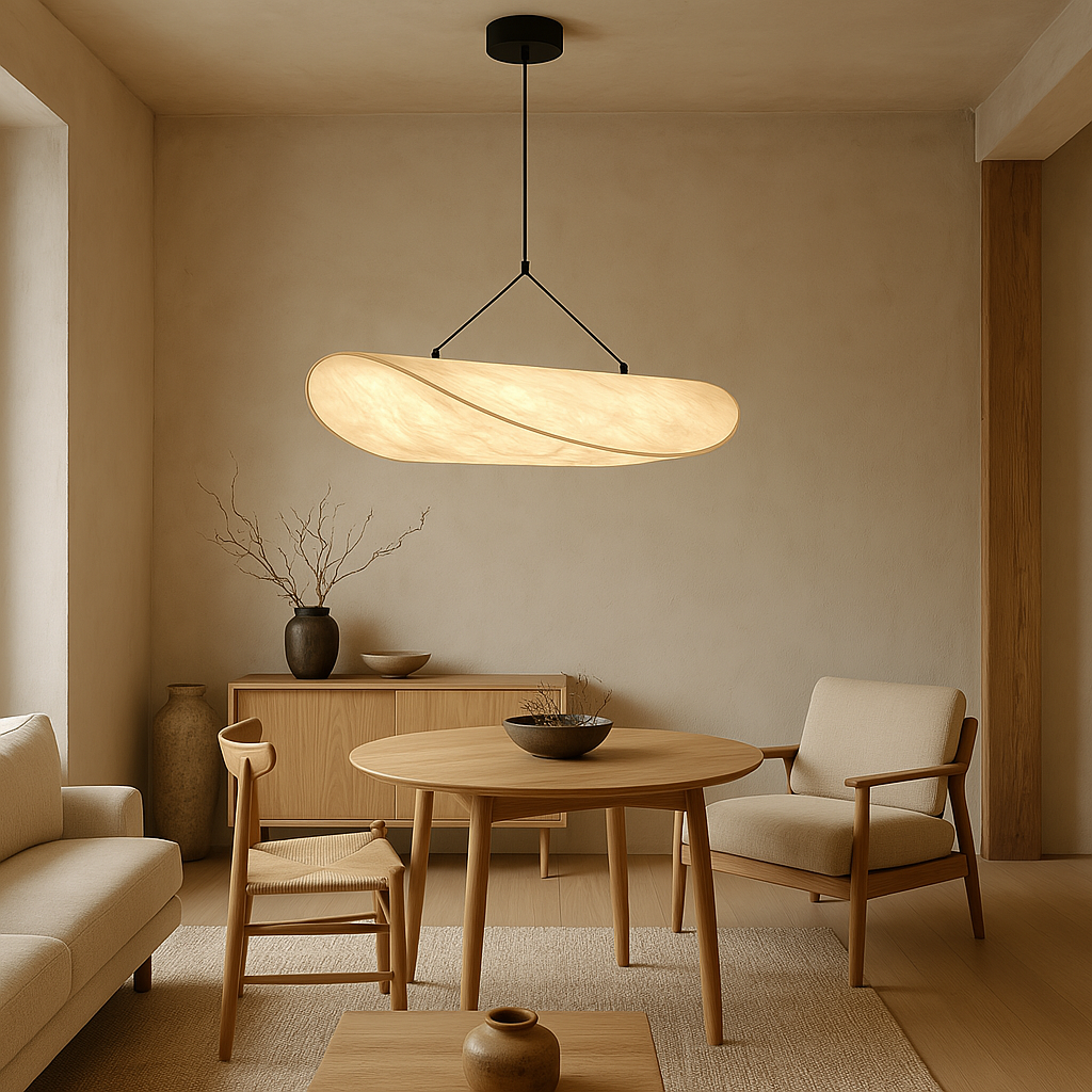 Japandi Pendant Light - Sleek Minimalist Fixture for Modern Homes