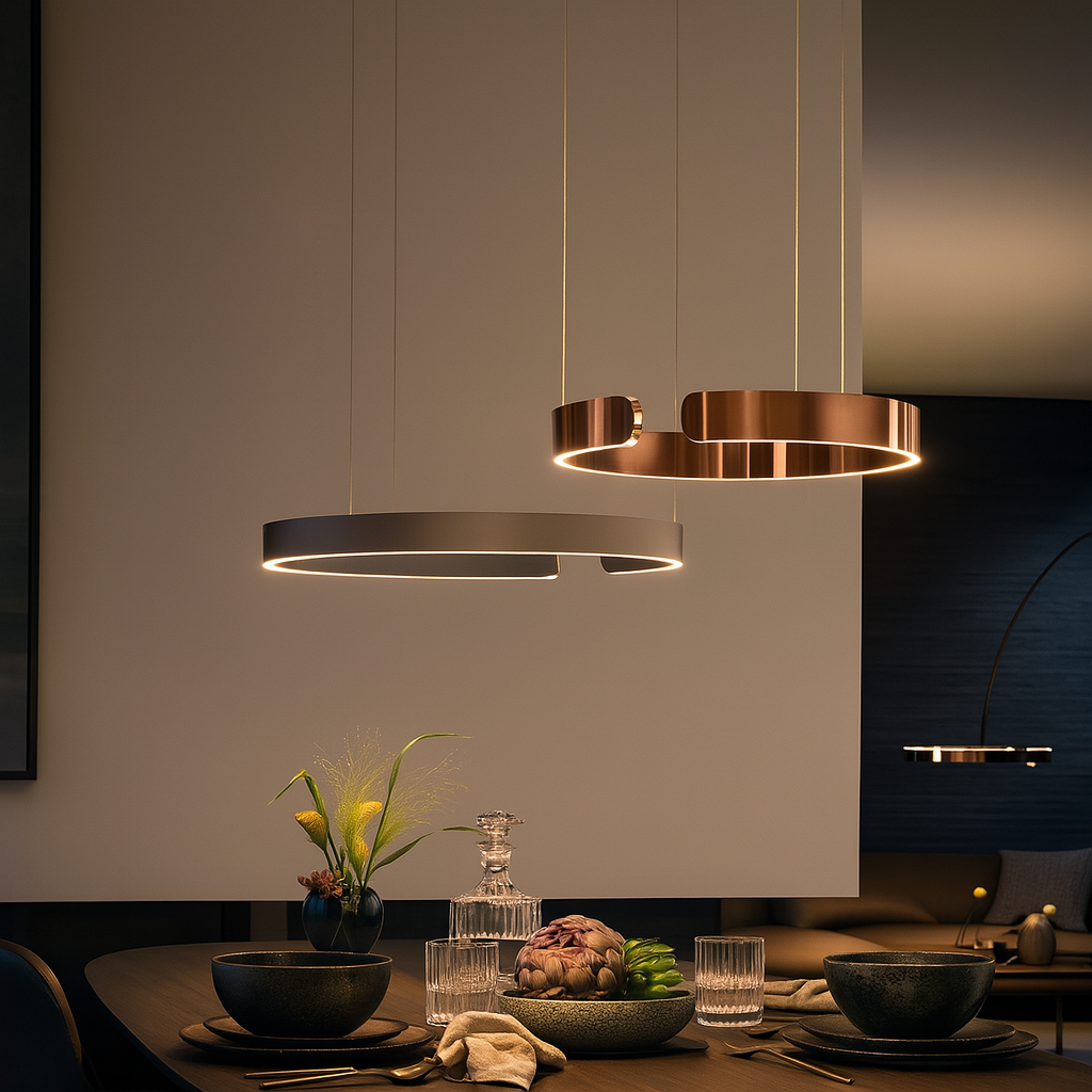 Esthetica Ring Pendant Light - Sleek Circular Pendant Fixture