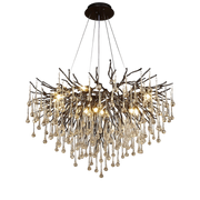 Raindrop Black Chandelier