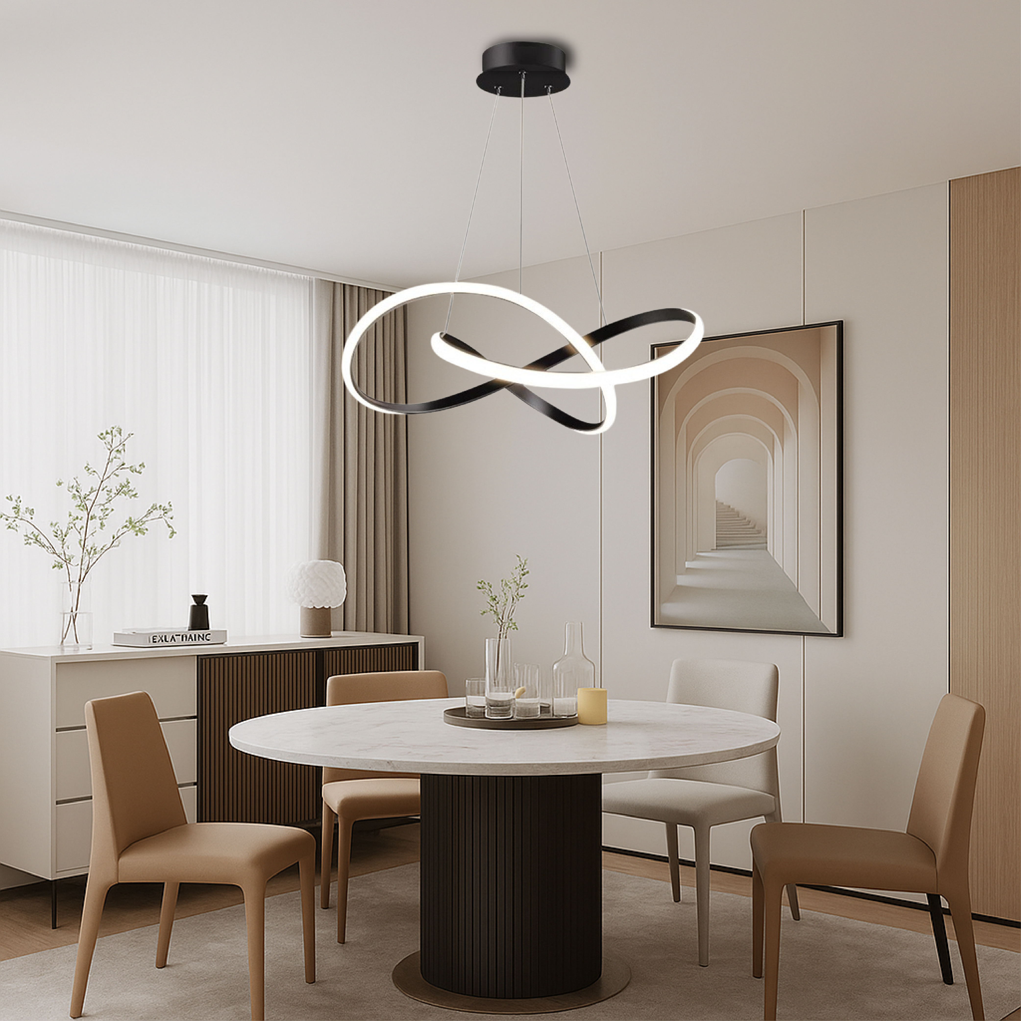 Chic Contemporary Pendant Light for Dining Room