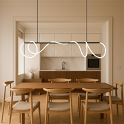 Sleek Linear Pendant Light for Kitchen Table