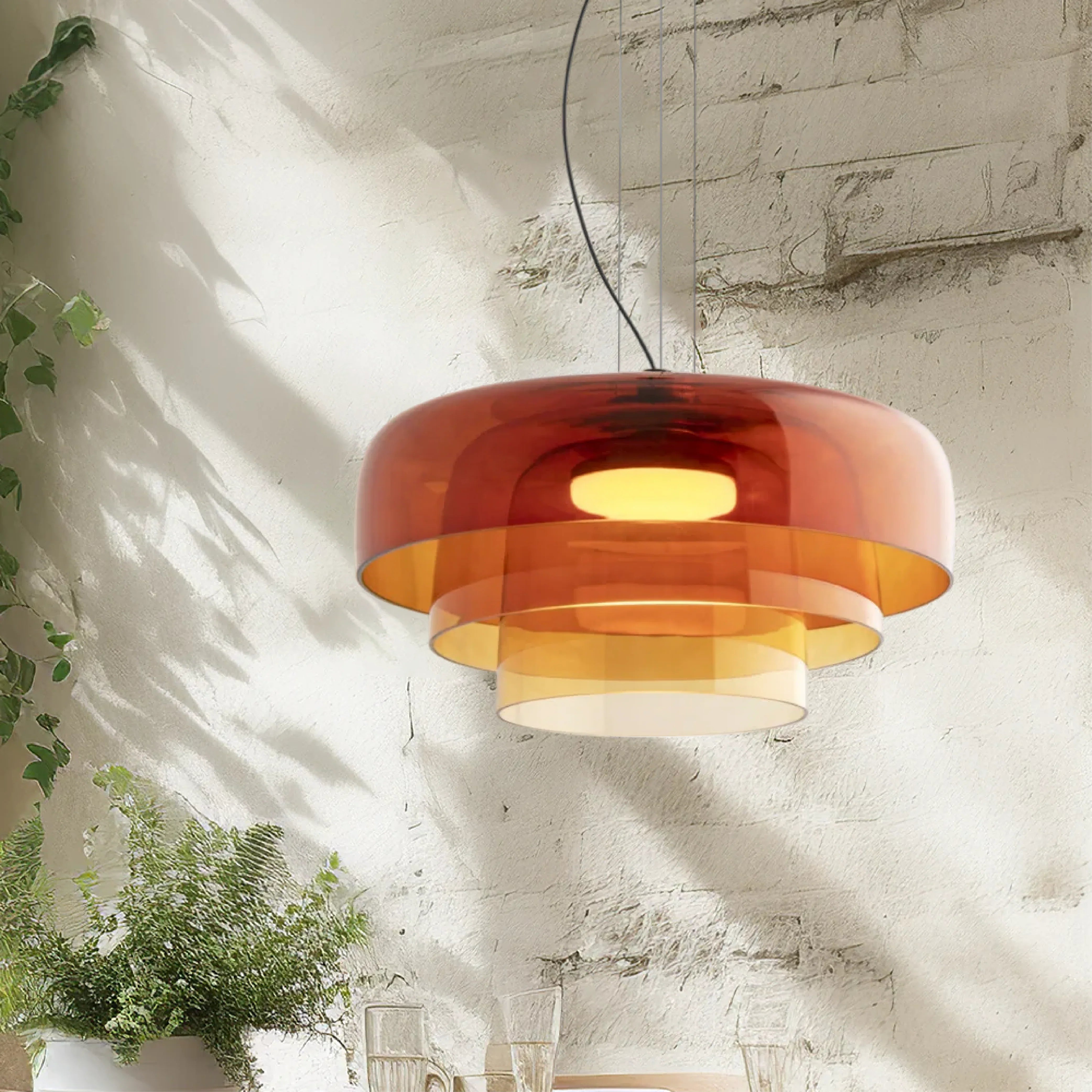 Elegant Glass Pendant Light Fixture