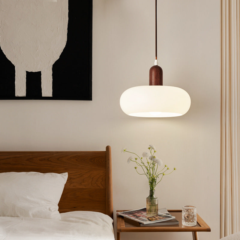 Nordic Cream Pendant Light - Minimalist Scandinavian Design with Warm Ambient Glow