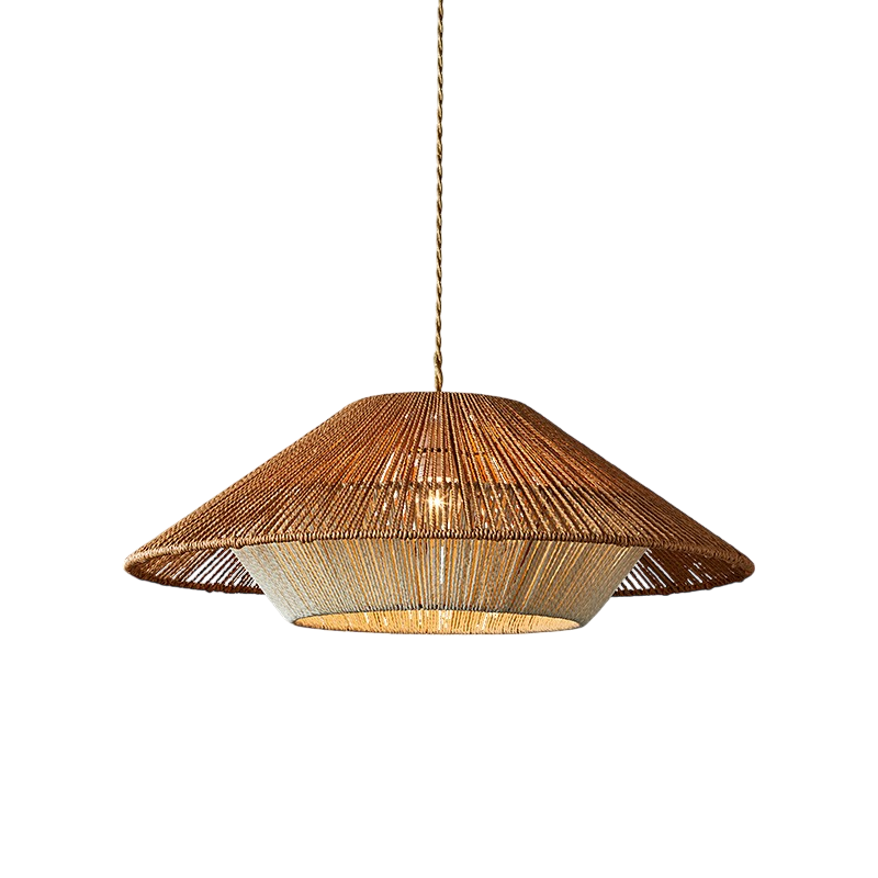 Handwoven Bamboo Pendant Light - Natural, Eco-Friendly Ceiling Fixture