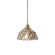 Elegant Vintage Glass Pendant Light