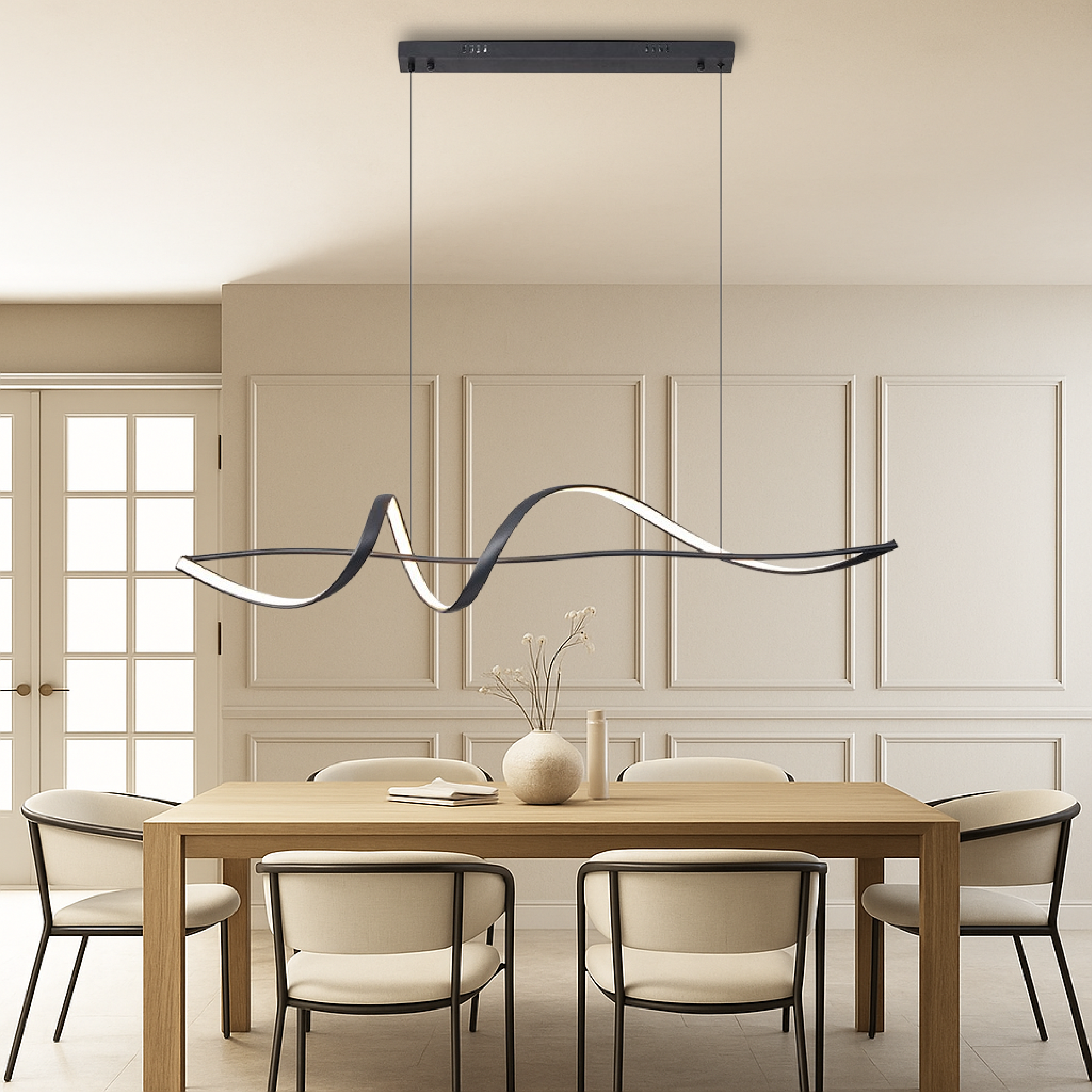 Aurora Modern Pendant Light with Sleek, Ambient Glow