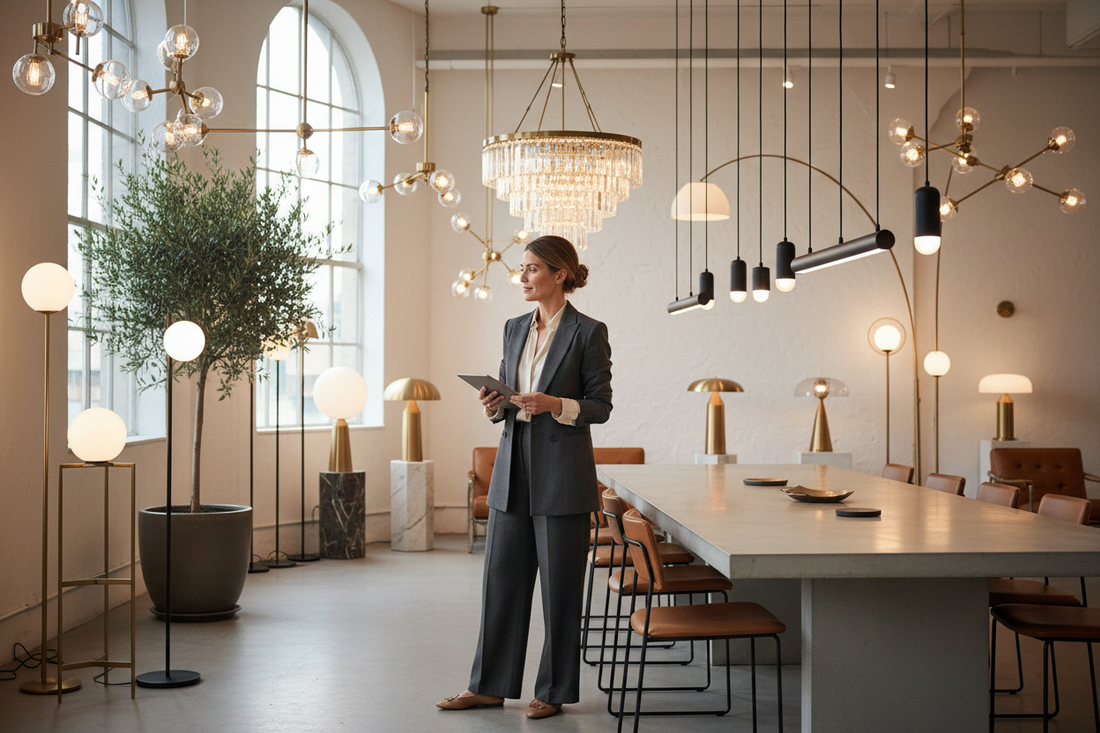 interior designer that is interested in beautiful lighting 