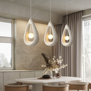 Japandi Oval Pendant Light - Sleek Minimalist Nordic-Chic Ceiling Lamp